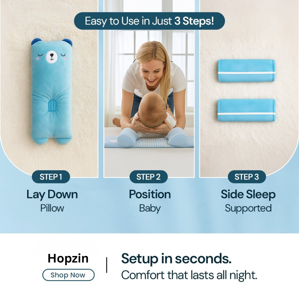 Hopzin Baby Shaping Head Support Pillow - Assorted Colour